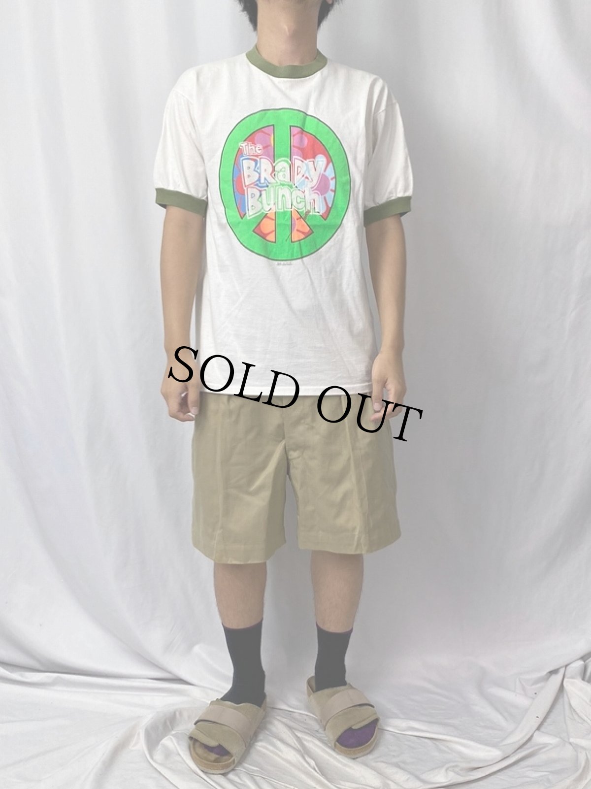 画像2: 90's The Brady Bunch コメディプリントリンガーTシャツ L (2)