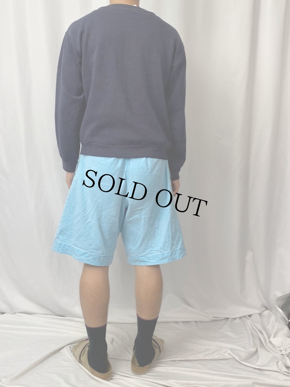 画像4: 70〜80's RUSSEL ATHELETIC 金タグ USA製 無地スウェット NAVY M (4)