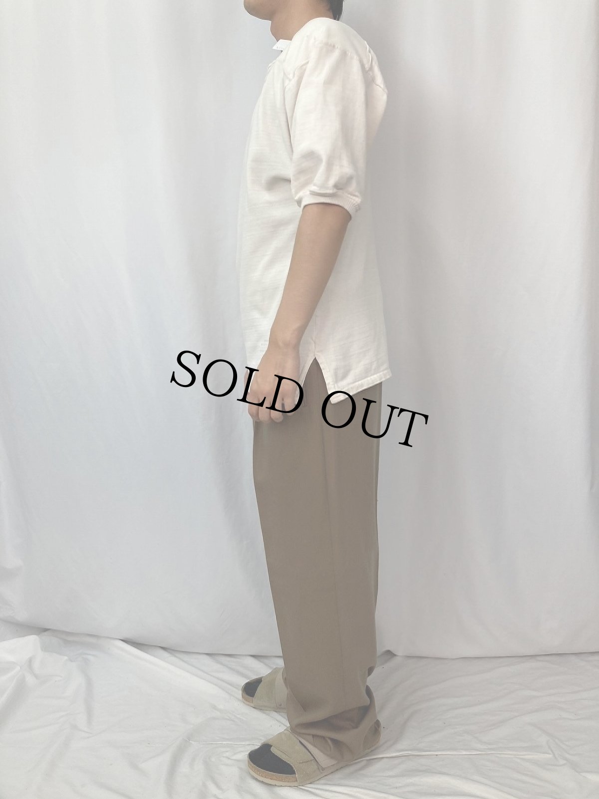 画像3: 50〜60's SOUTHLAND ATH.MFG.CO. "C.H.S." 染み込みプリント フットボールTシャツ (3)