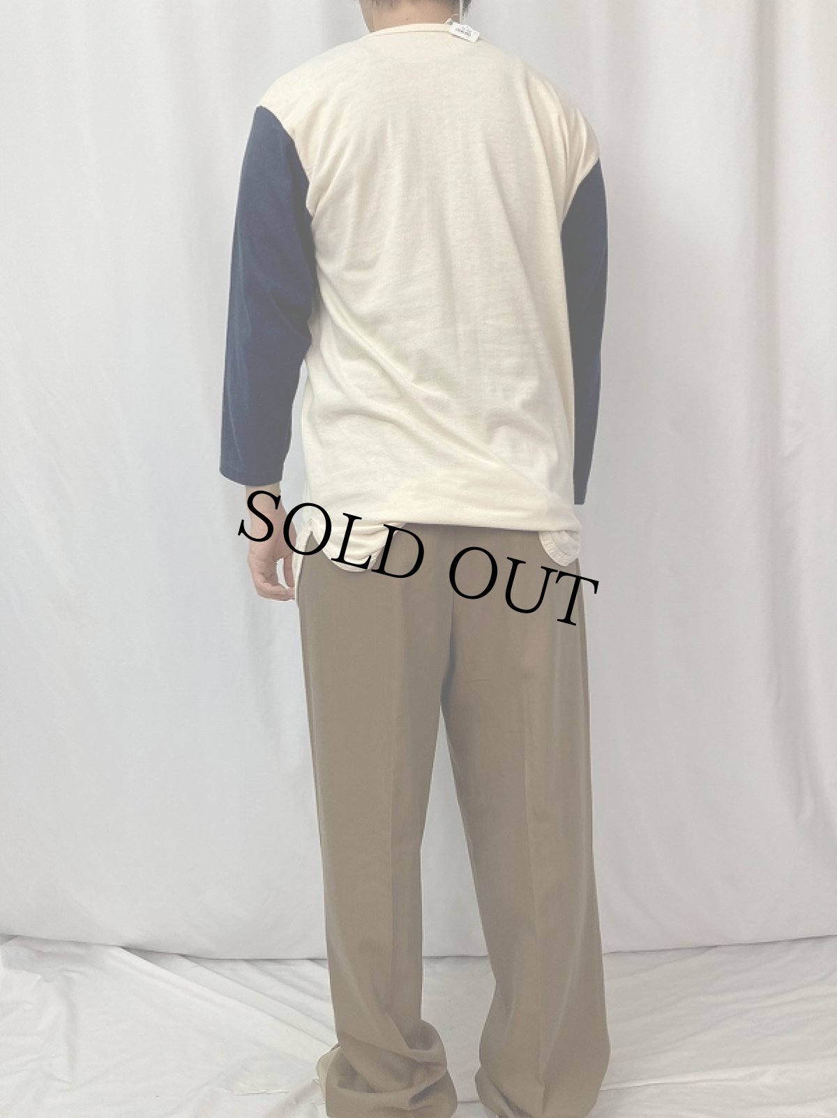 画像4: 80's Champion トリコタグ USA製 "VERMONT TECH" ヘンリーネックロンＴ XL (4)