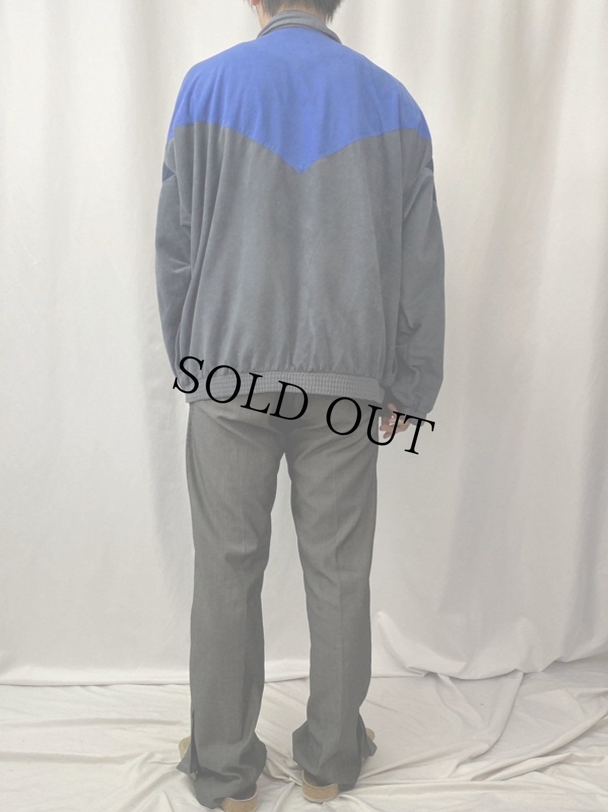 画像4: 70〜80's 切り替えデザイン ベロアジャージ (4)