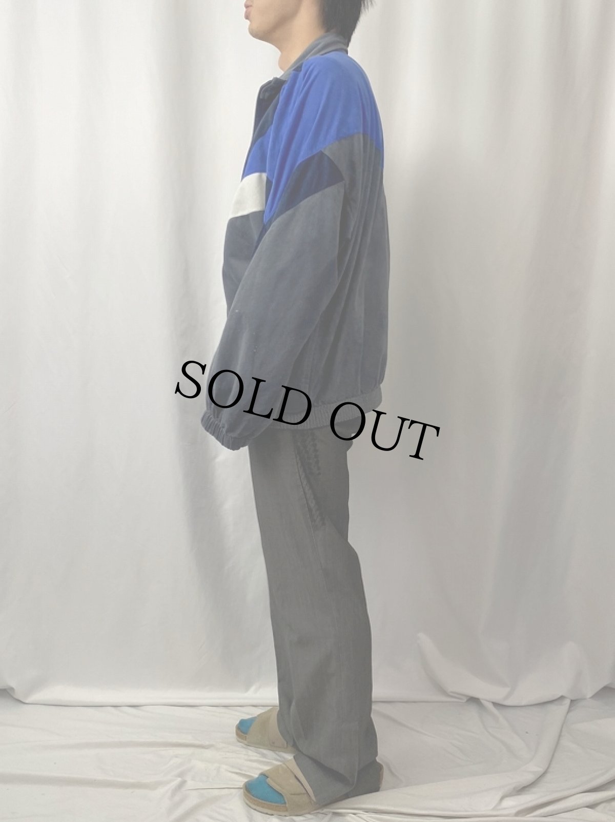 画像3: 70〜80's 切り替えデザイン ベロアジャージ (3)