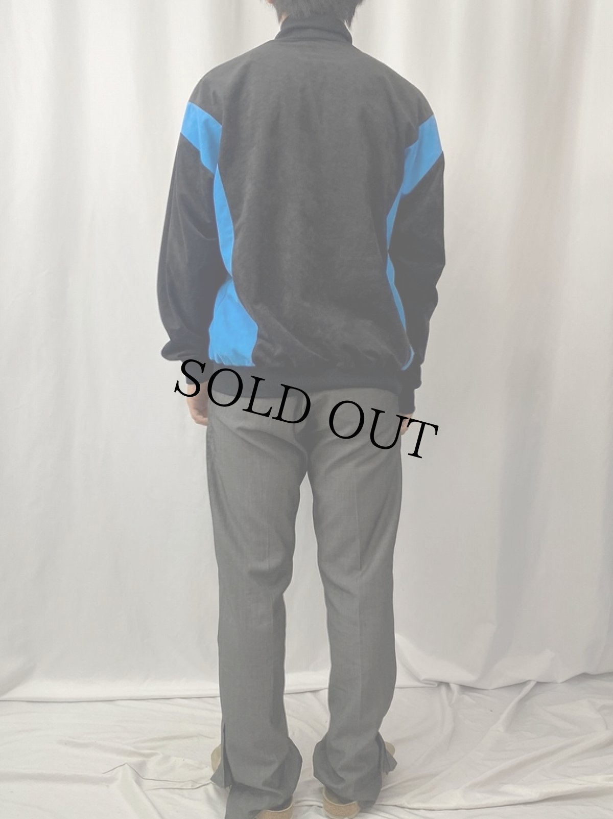 画像4: 〜80's JERINDA ロゴプリント ベロアジャージ (4)