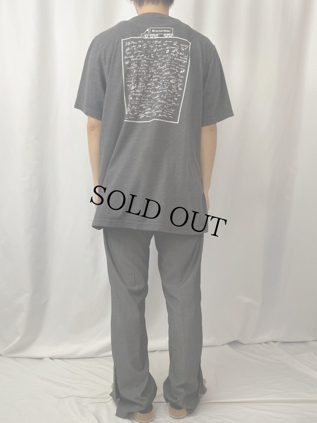 画像5: Herman Miller インテリアメーカー ロゴプリントTシャツ (5)