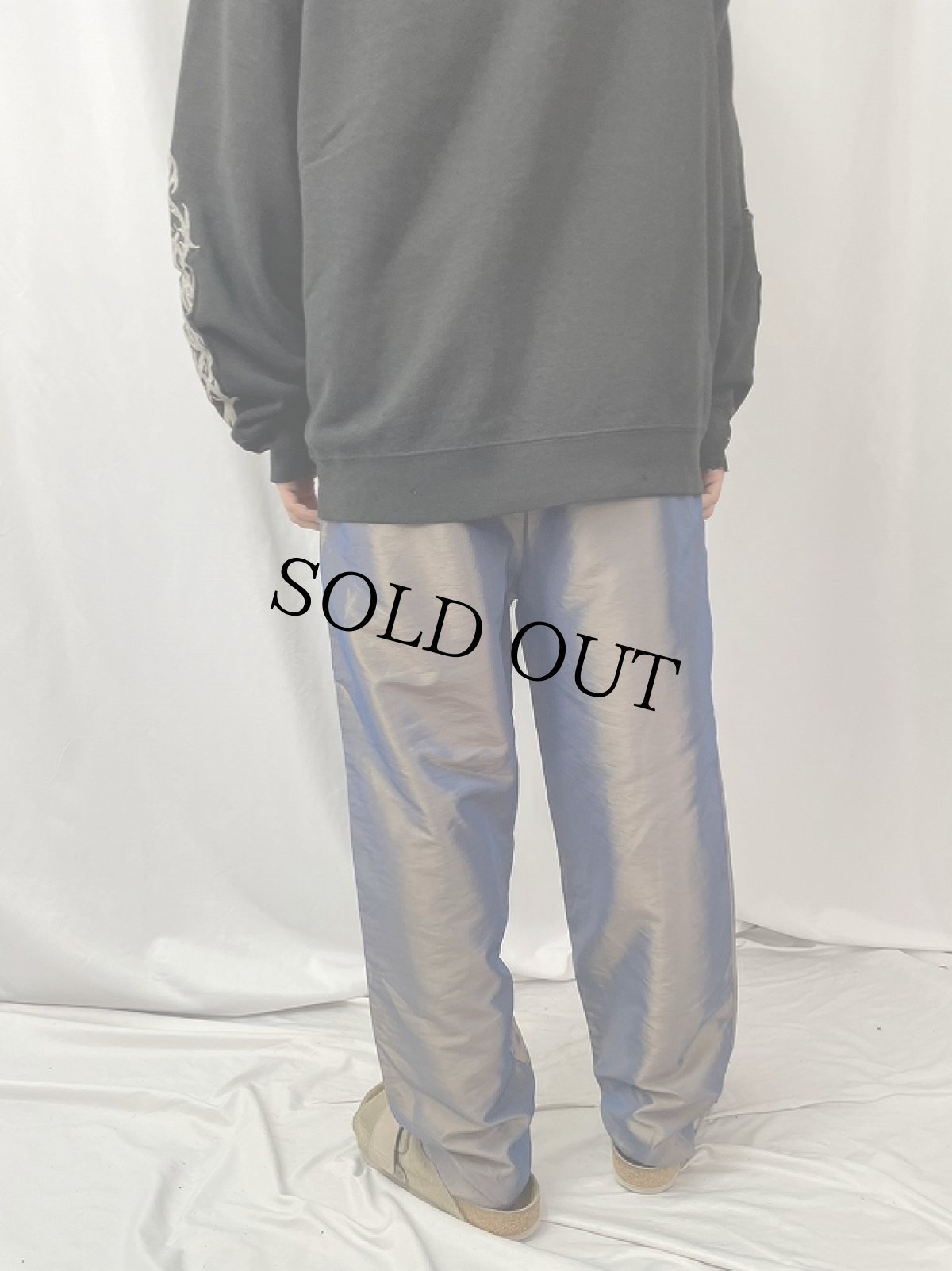 画像4: 玉虫色 ナイロンイージーパンツ (4)