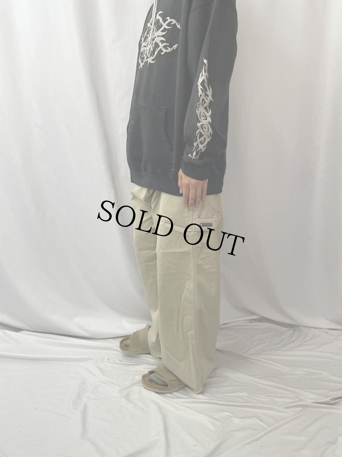 画像4: Kdub カットオフ コットンチノ レイバーパンツ W35 (4)