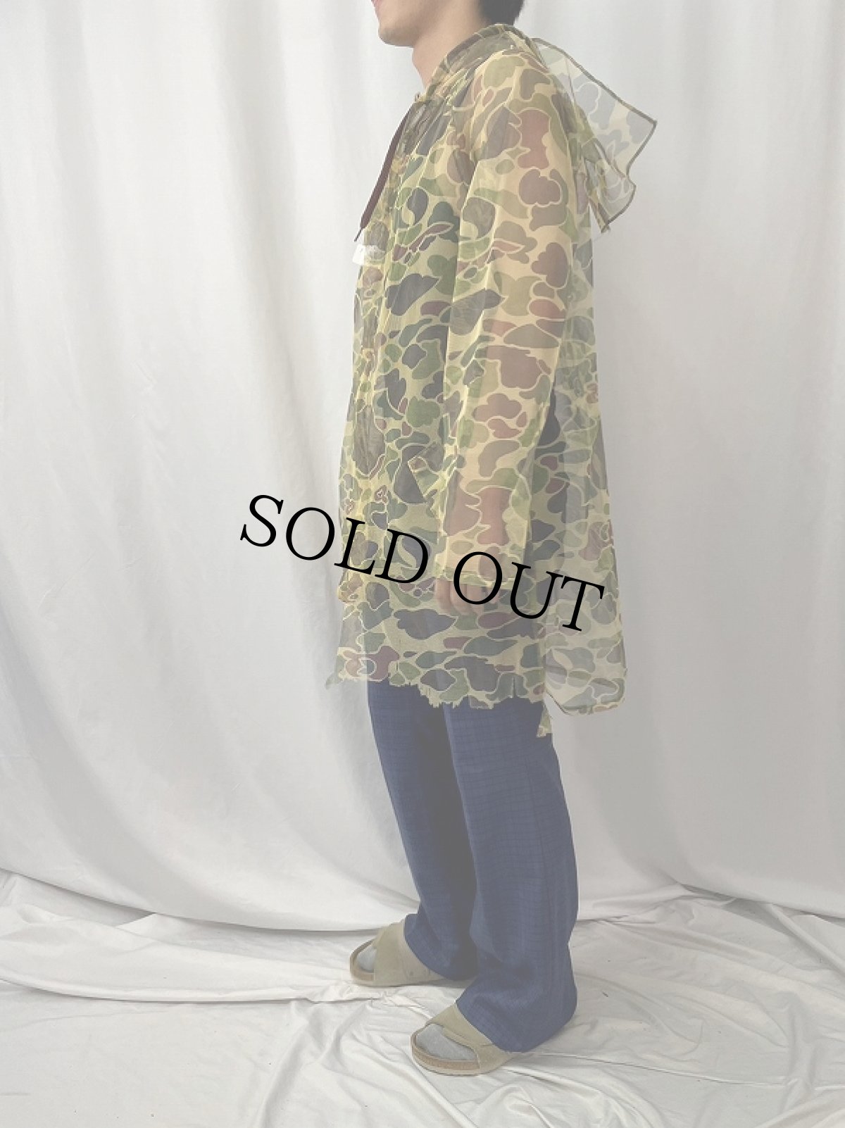 画像3: 80's Duxbak ダックハンターカモ柄 メッシュジップパーカー S (3)