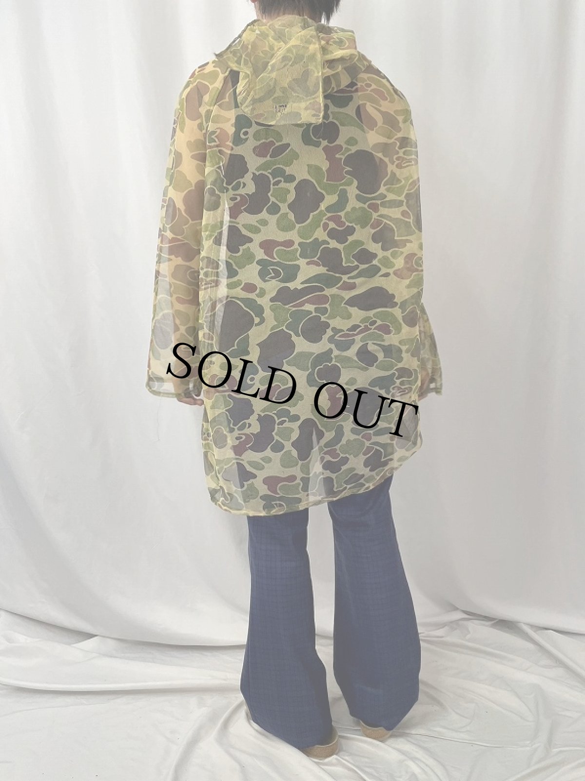 画像4: 80's Duxbak ダックハンターカモ柄 メッシュジップパーカー S (4)