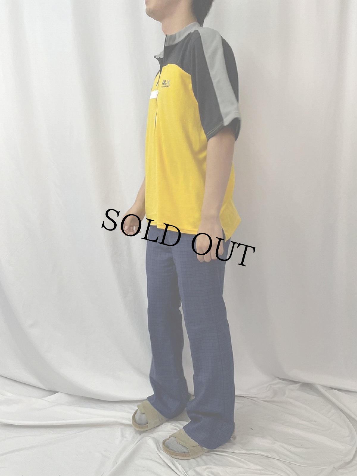 画像3: RLX POLOSPORT Ralph Lauren ハーフジップ サイクリングシャツ M (3)