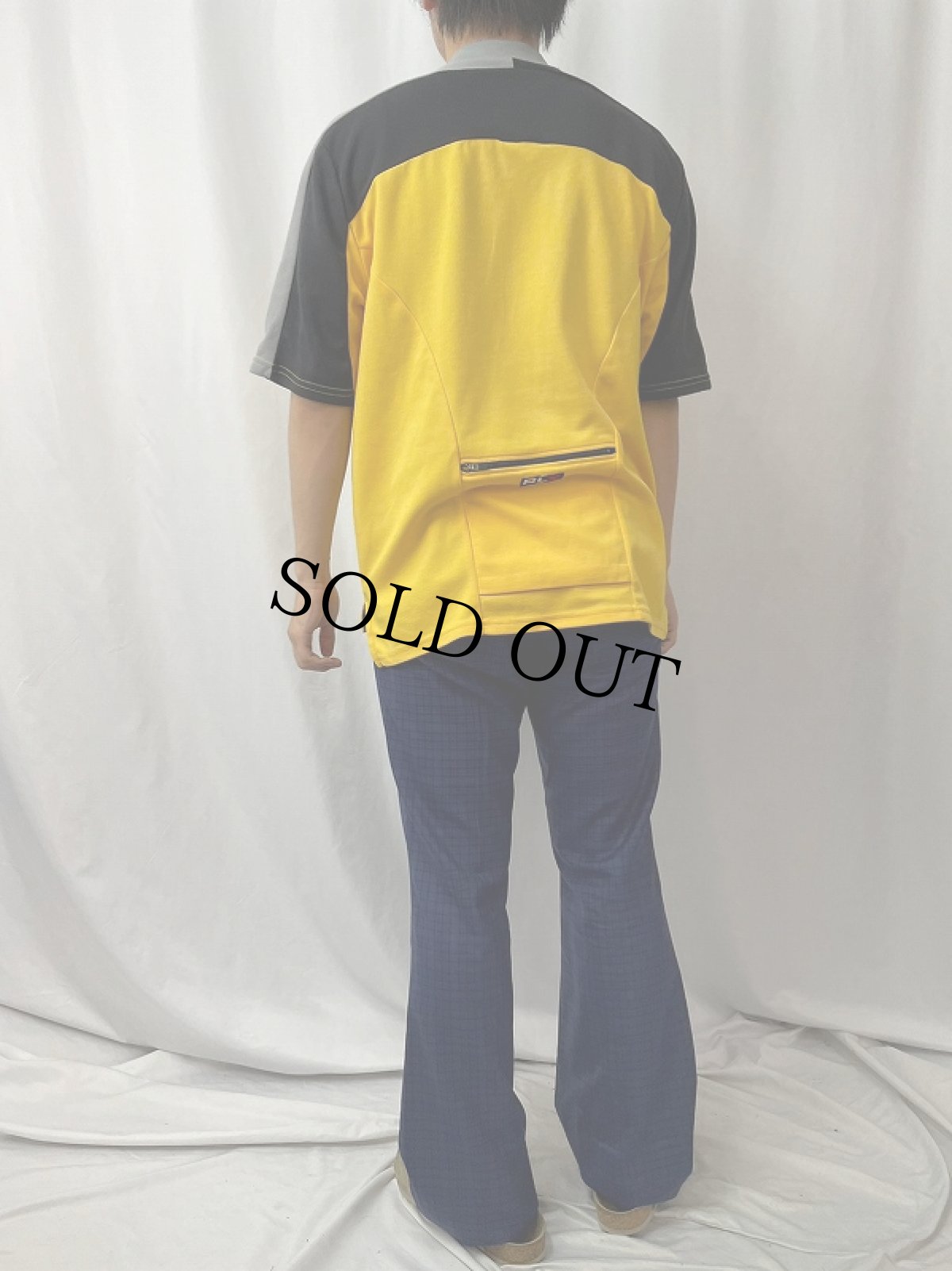 画像4: RLX POLOSPORT Ralph Lauren ハーフジップ サイクリングシャツ M (4)