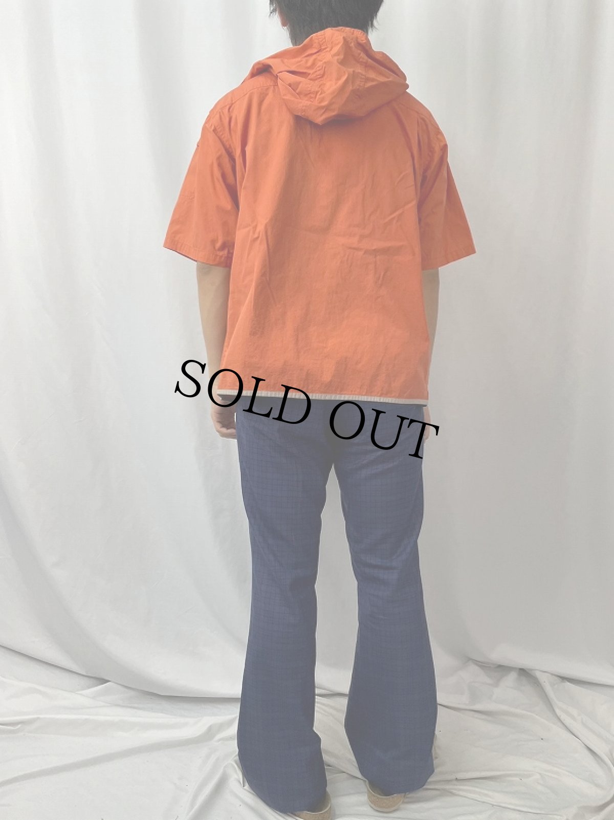 画像4: 90's PenField 半袖 コットンジップパーカー M (4)