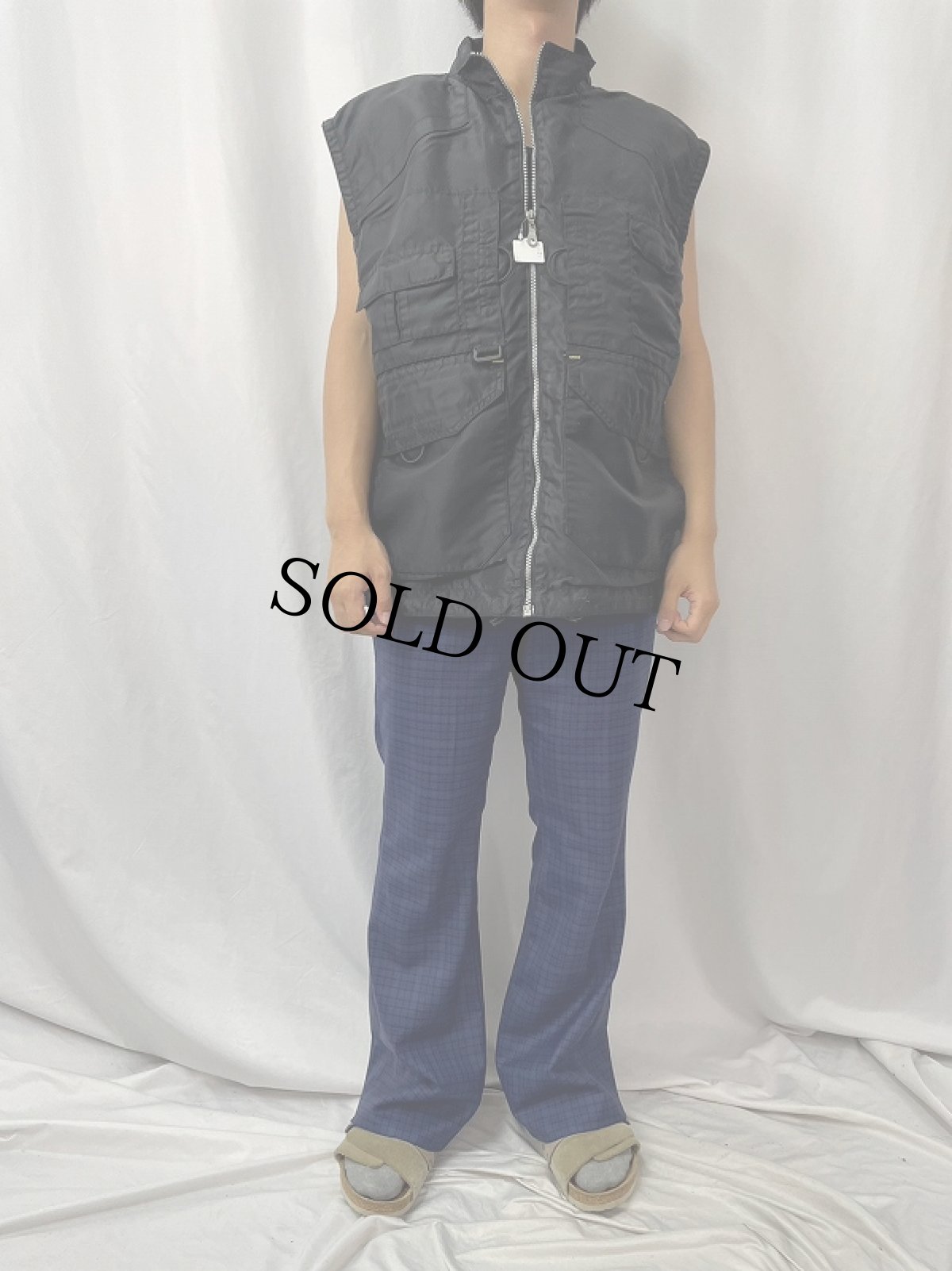 画像2: JNCO JEANS ナイロンジップベスト XL (2)