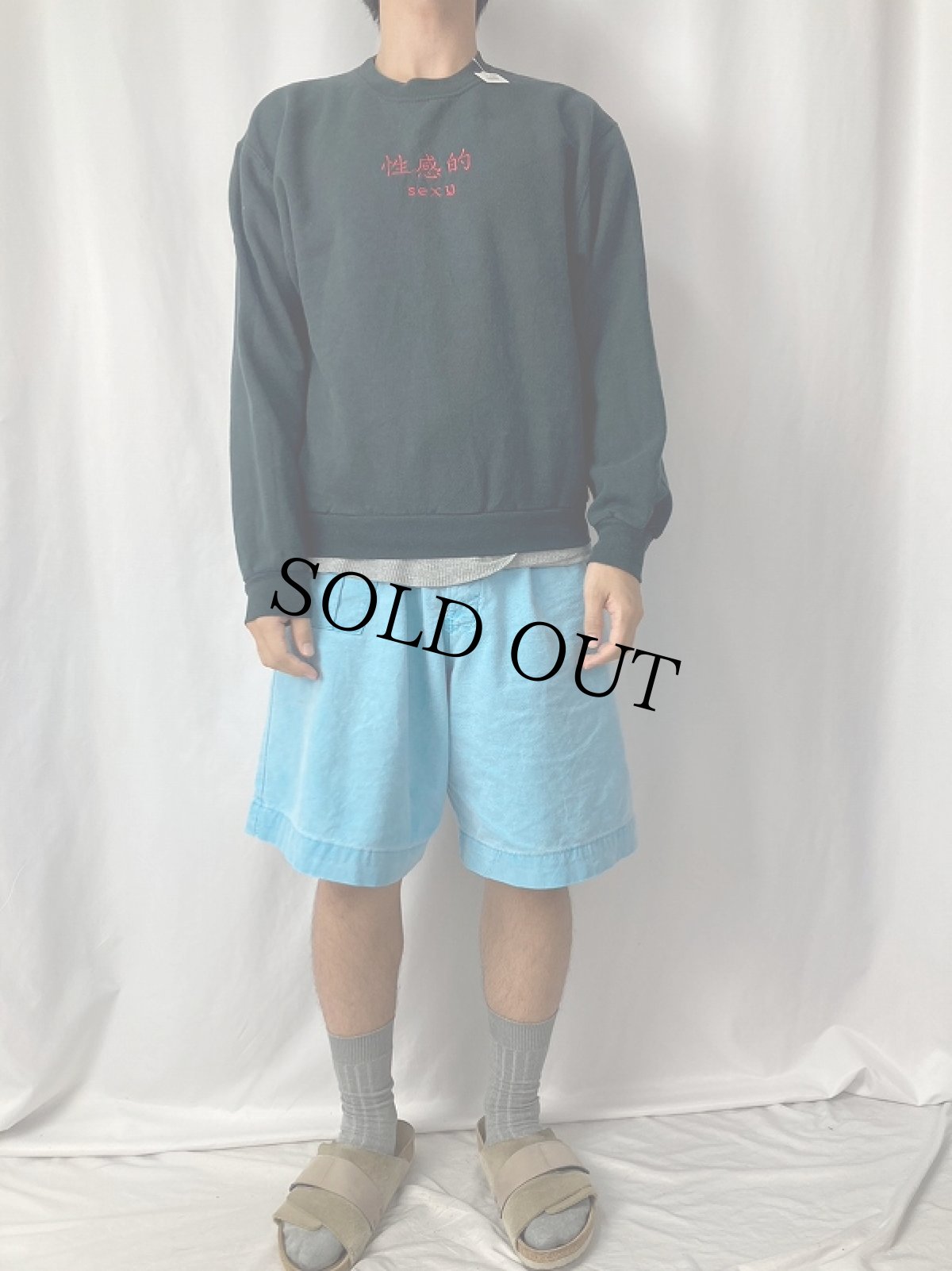 画像2: "性感的 sexy" 刺繍スウェット S (2)