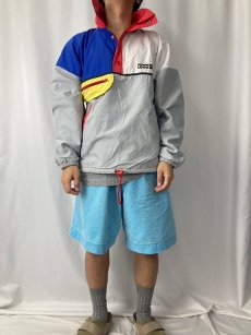 画像2: 【SALE】 90's LOOK FRANCE製 クレイジーパターンプルオーバージャケット M (2)