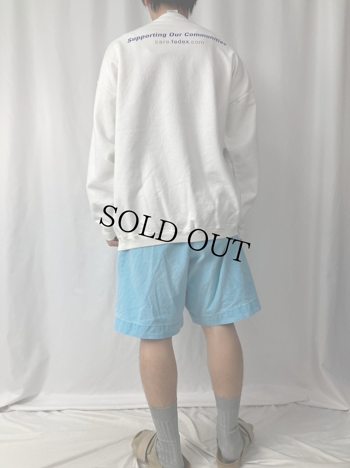 画像4: FedEx 企業ロゴプリントスウェット XL (4)