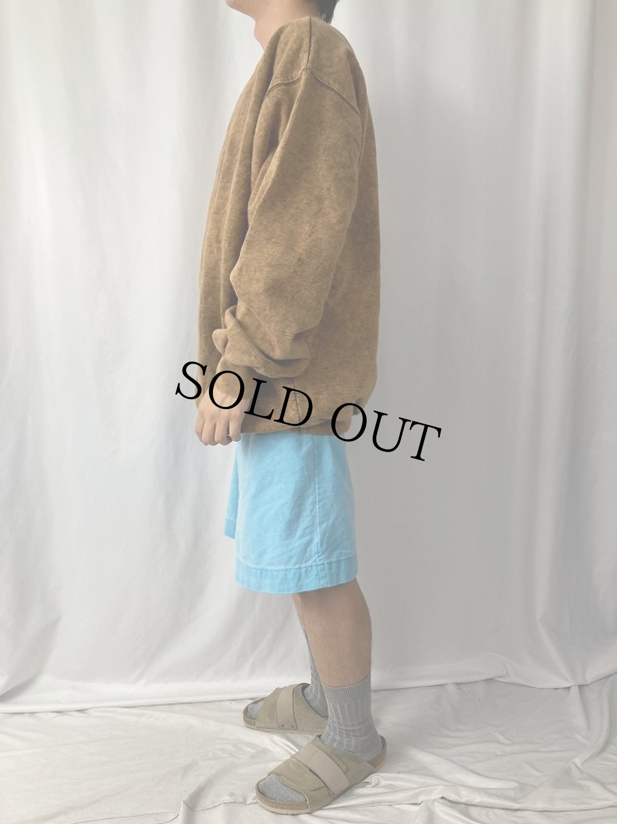 画像3: English Bag Sportswear CANADA製 前V 無地スウェット XXL (3)