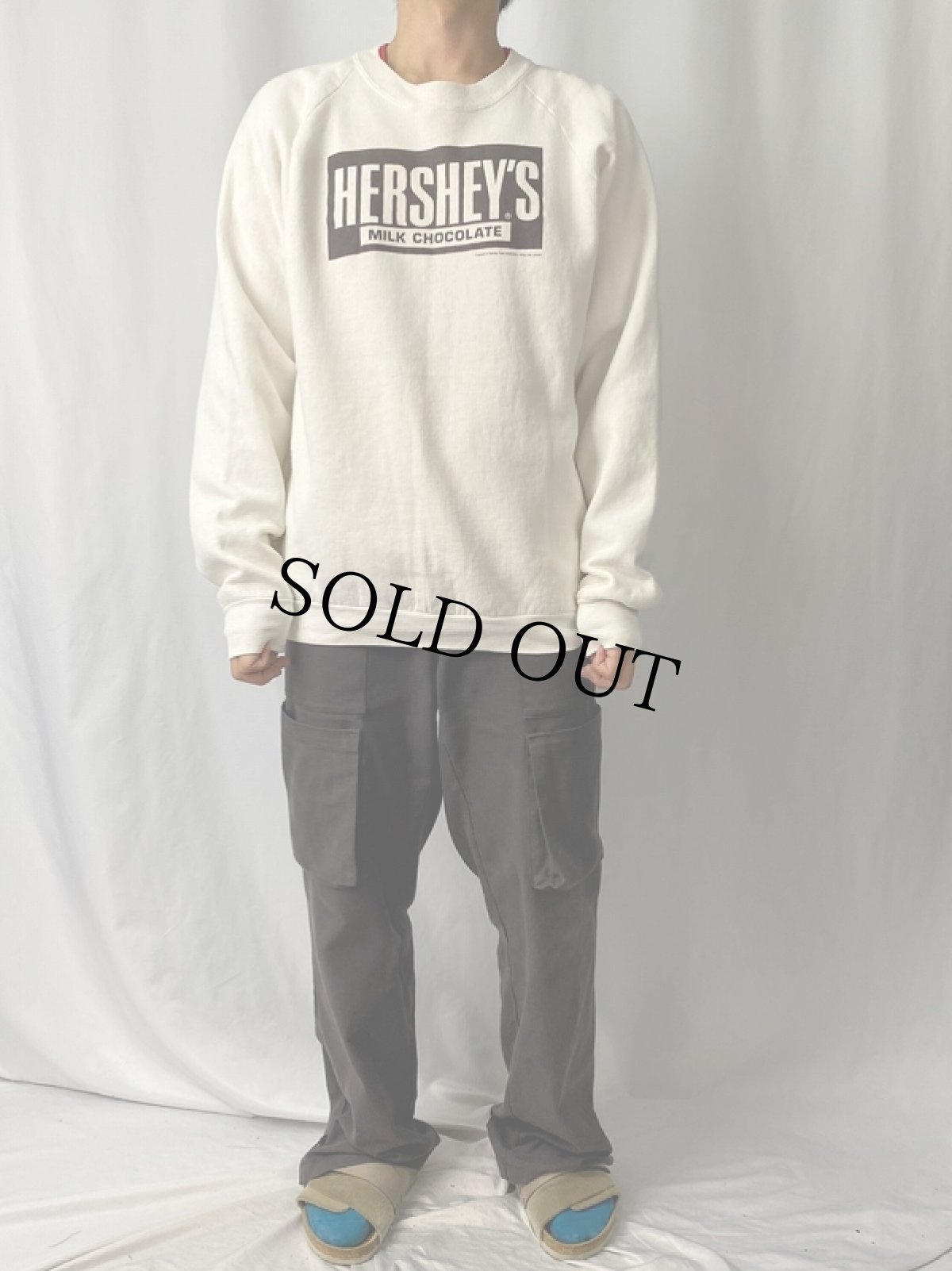 画像2: 90's HERSHEY'S USA製  お菓子企業プリントスウェット XL (2)