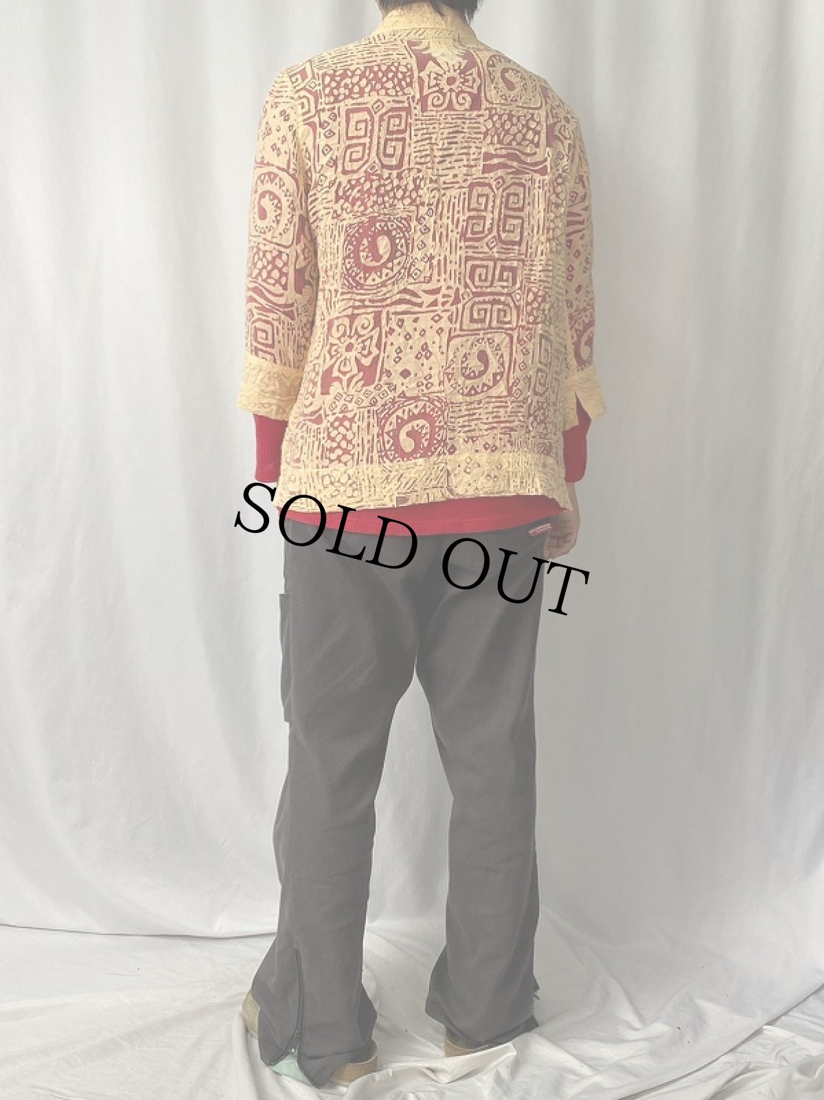 画像4: Rudy Rd. レーヨン×ナイロン 総柄 シースルーシャツ 10 (4)