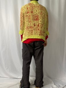 画像7: Rudy Rd. レーヨン×ナイロン 総柄 シースルーシャツ 10 (7)