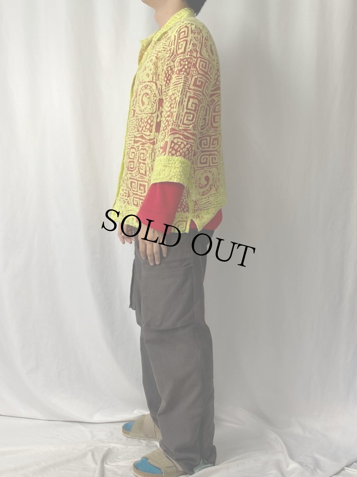 画像6: Rudy Rd. レーヨン×ナイロン 総柄 シースルーシャツ 10 (6)