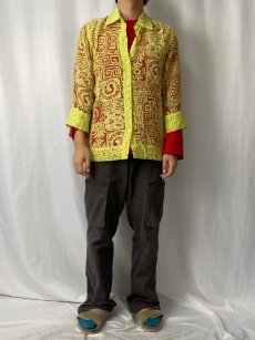 画像5: Rudy Rd. レーヨン×ナイロン 総柄 シースルーシャツ 10 (5)