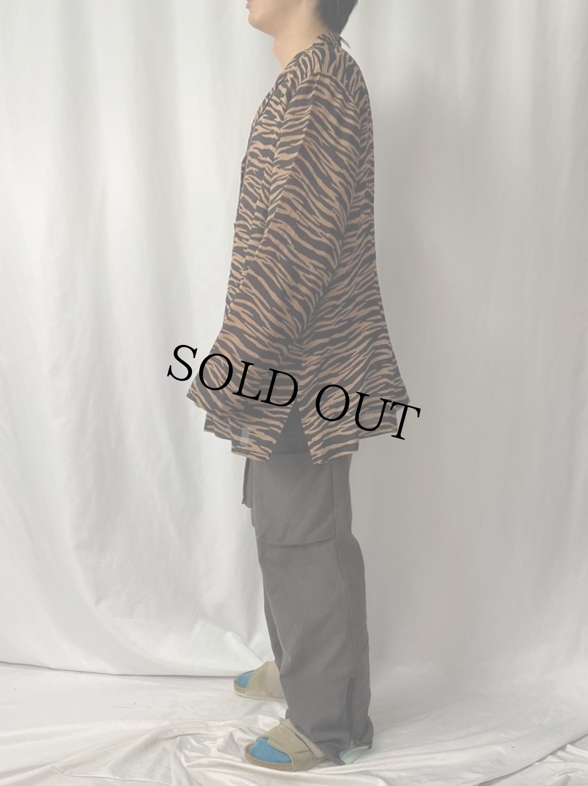 画像3: JOSEPHINE CHAUS アニマル柄 レーヨン シースルーシャツ　 (3)