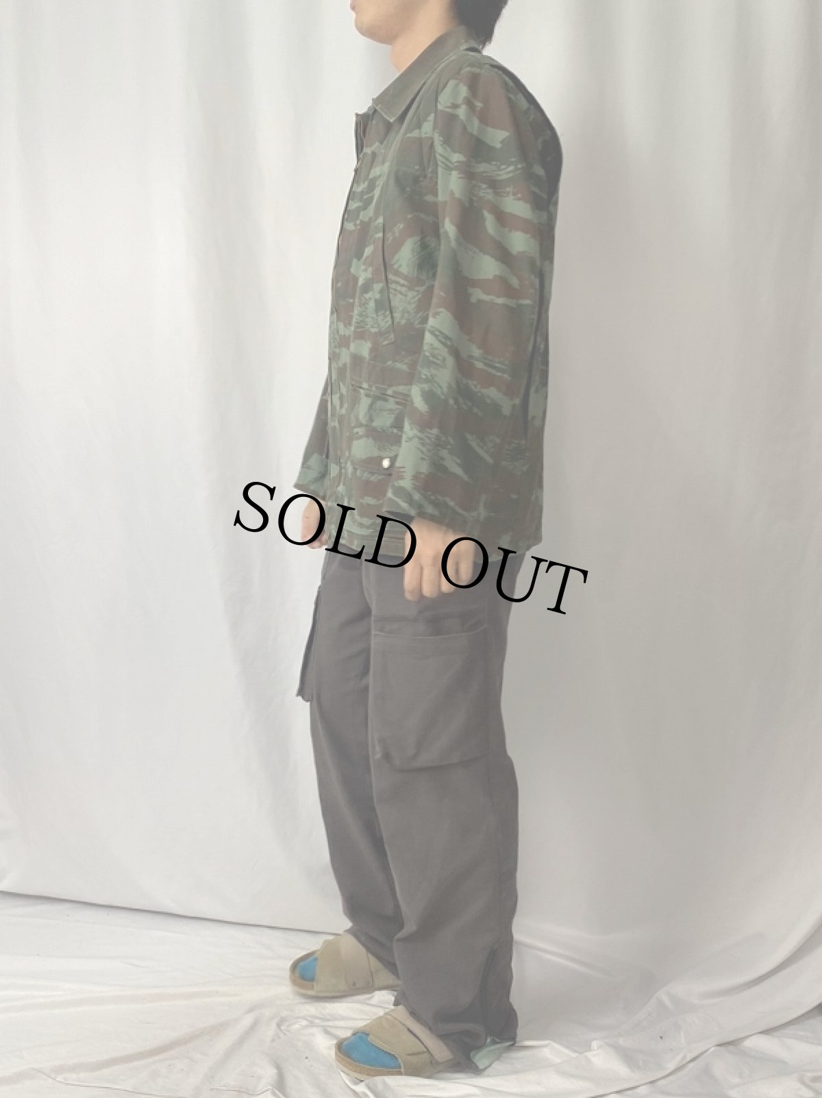 画像3: 70's COLAMTISS FRANCE製 リザードカモ柄 シューティングジャケット SIZE44 (3)