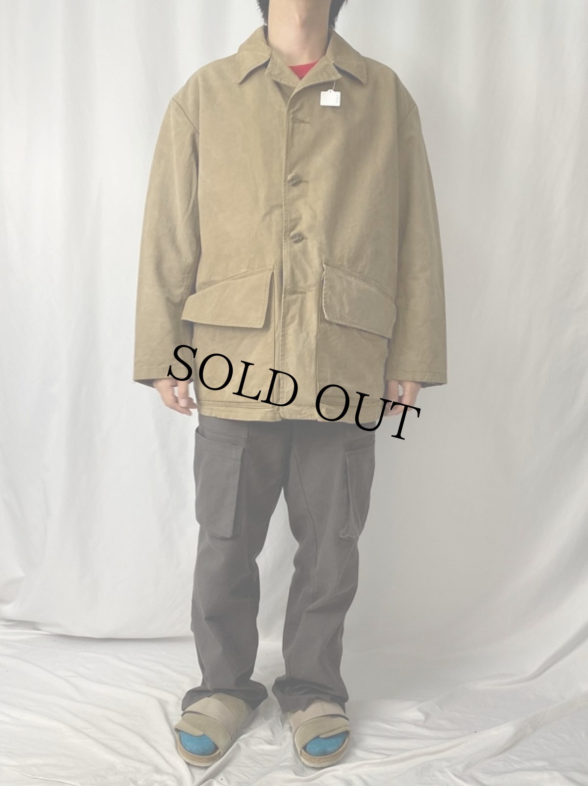 画像2: 60’s Toile Colam 動物ボタン ダックハンティングジャケット (2)