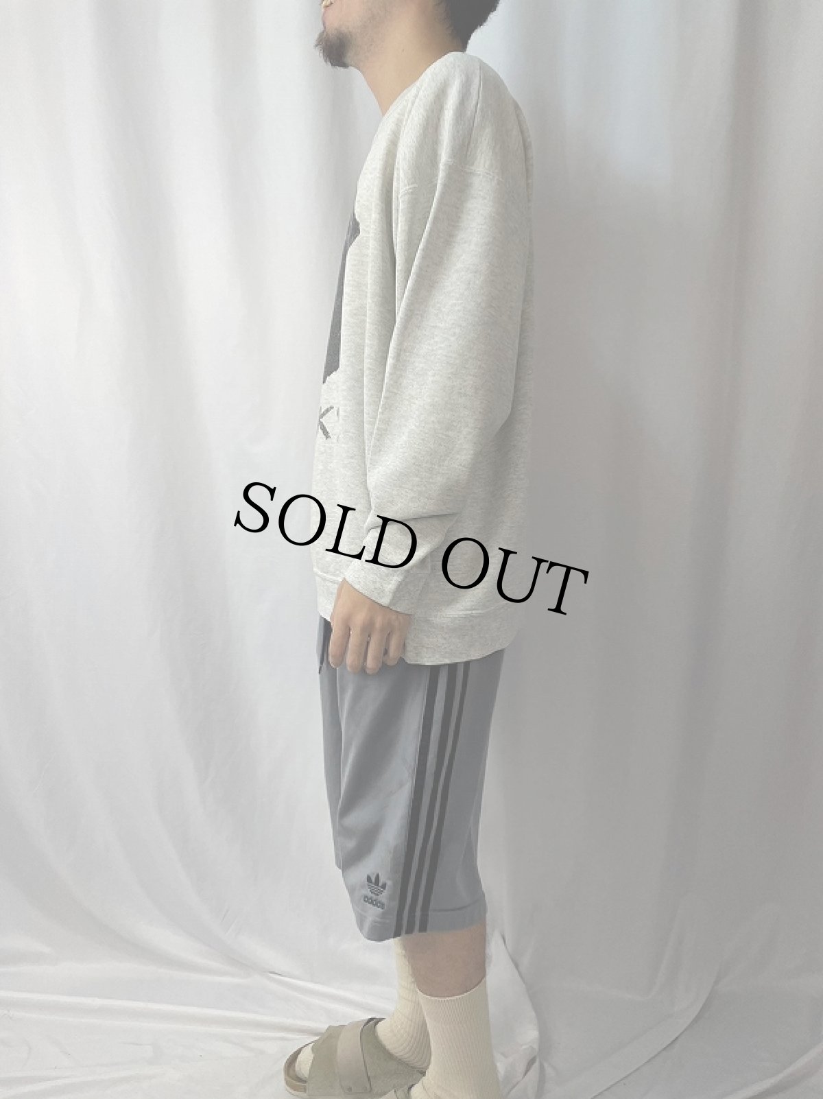 画像3: 90's USA製 "ROCKY" 犬プリントスウェット XXL (3)