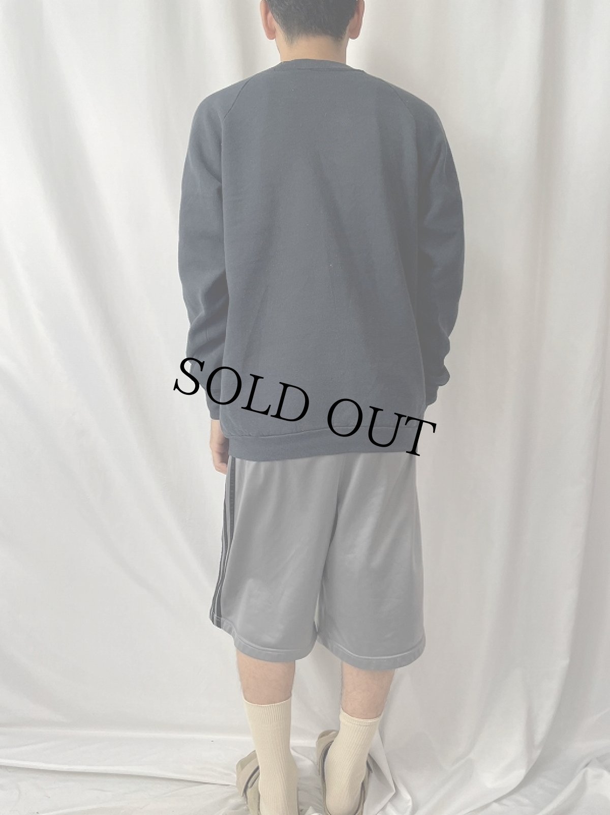 画像4: 90's "GEORGIA Night Life" ドラキュラ プリントラグランスウェット BLACK (4)