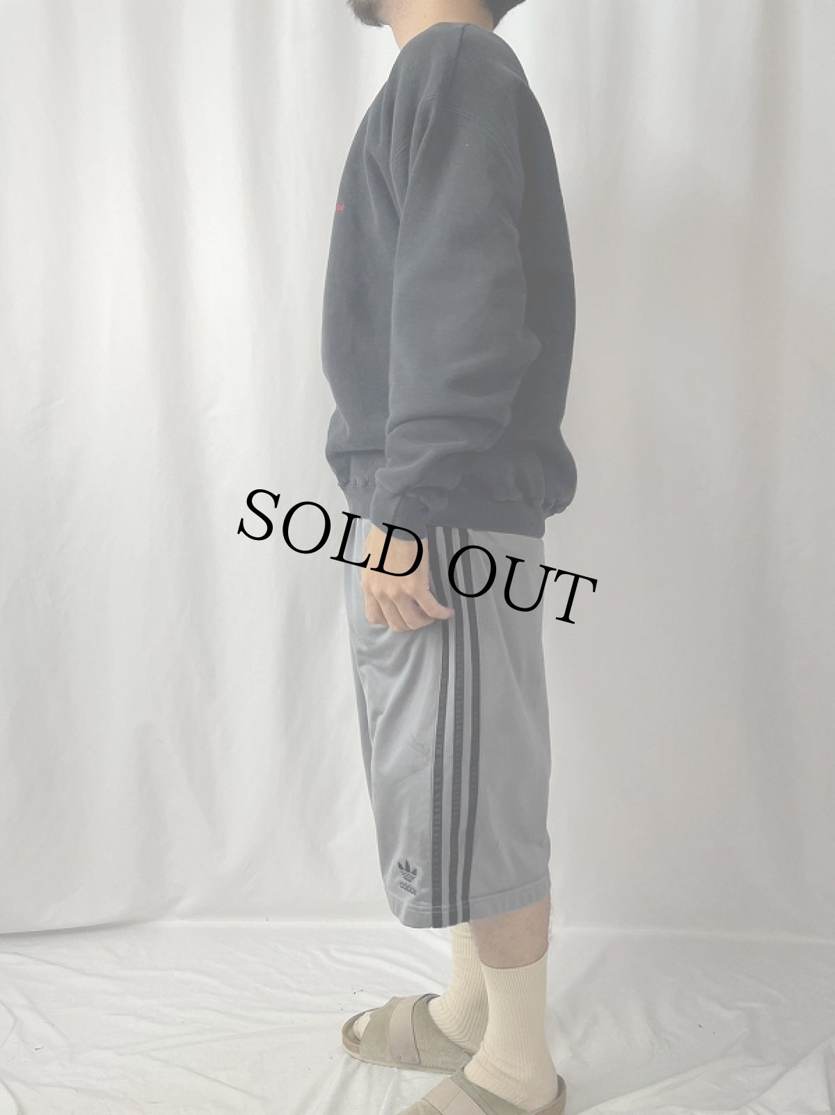 画像3: 90's Zildjian USA製 "The only serious choice" 楽器メーカー ロゴ刺繍スウェット BLACK L (3)