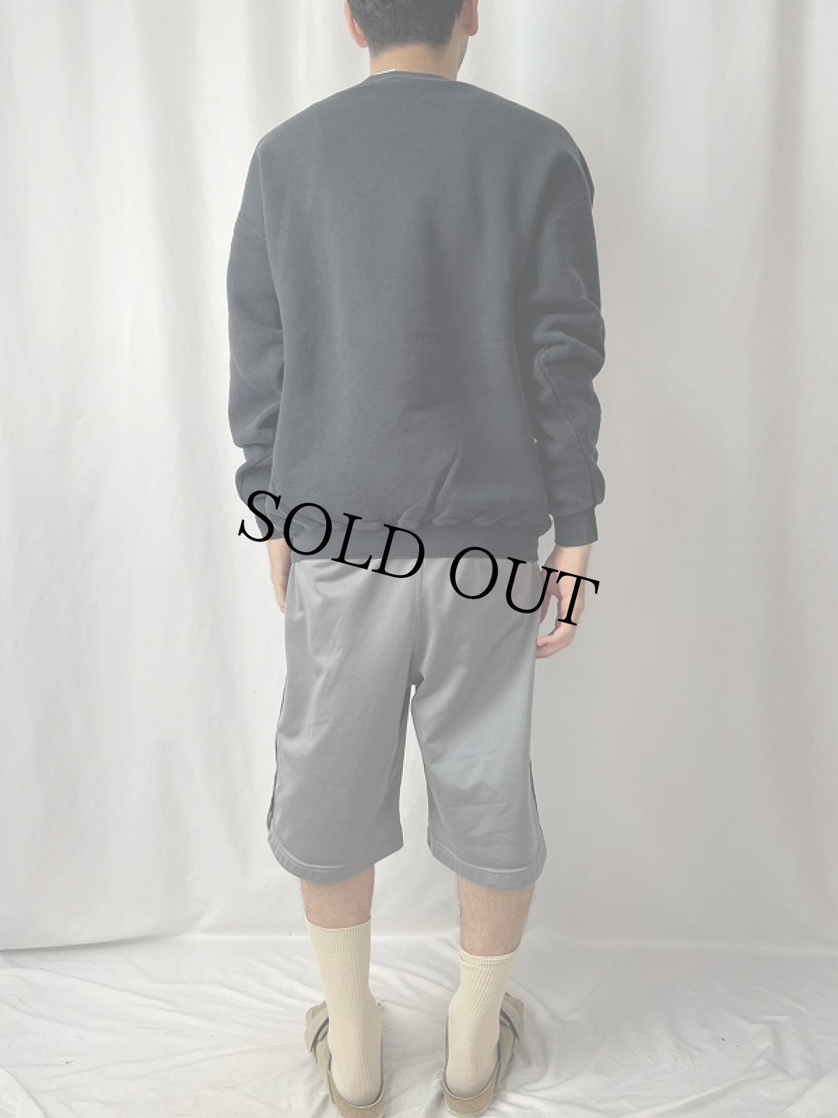 画像4: 90's Zildjian USA製 "The only serious choice" 楽器メーカー ロゴ刺繍スウェット BLACK L (4)