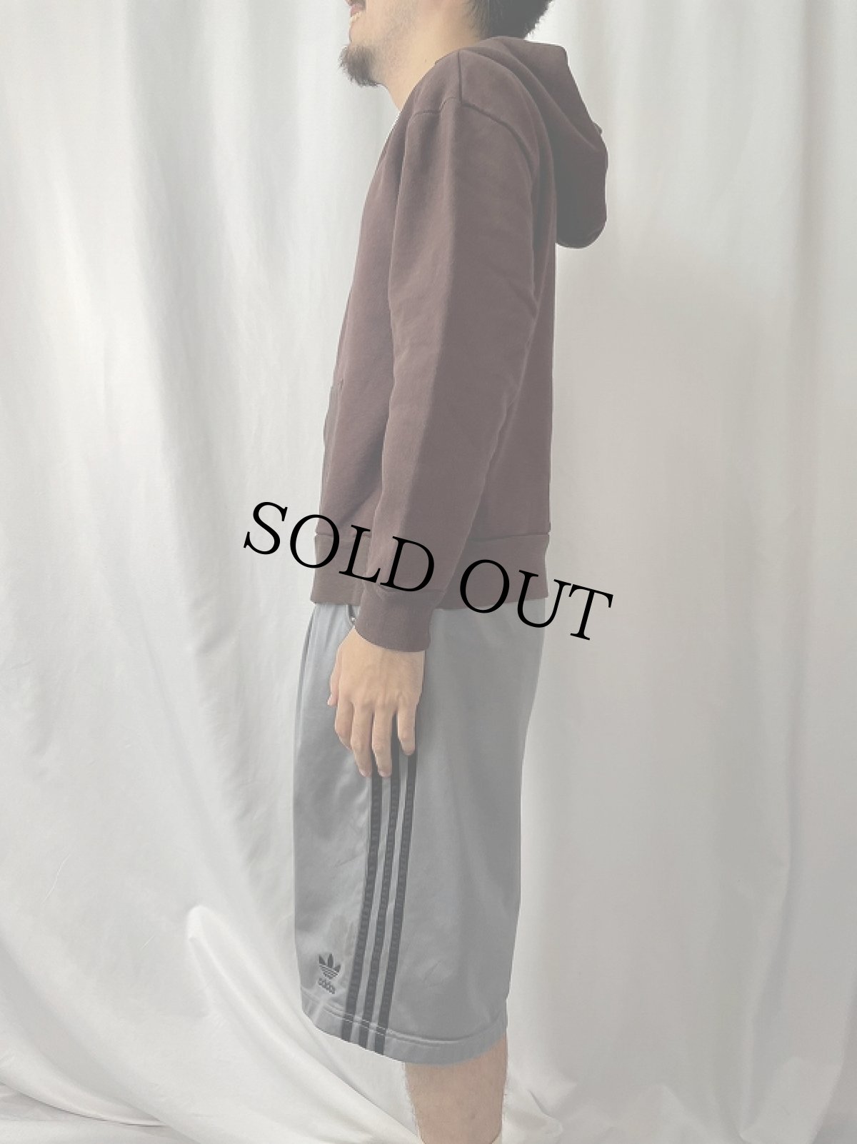 画像3: 80's TAR HEEL Sports USA製 無地スウェットジップパーカー L (3)