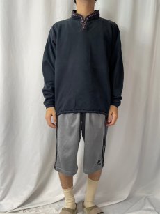 画像2: 90's alf USA製 チロリアンテープ スウェット BLACK XL (2)