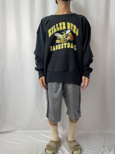 画像2: Champion REVERSE WEAVE "KILLER BEES BASKETBALL " プリントスウェット BLACK XXL (2)