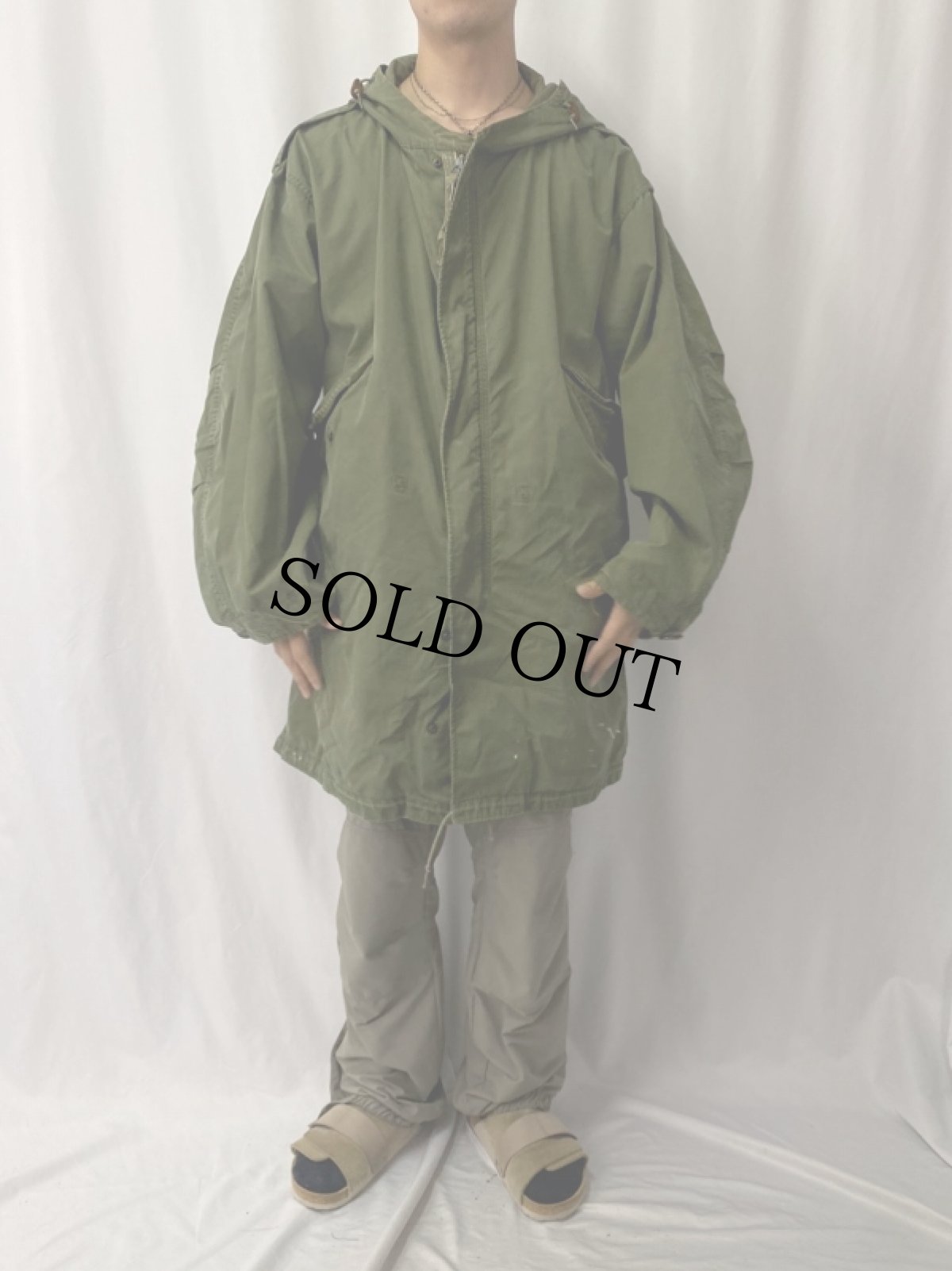 画像2: 50's U.S.ARMY M-51 モッズコート LARGE (2)