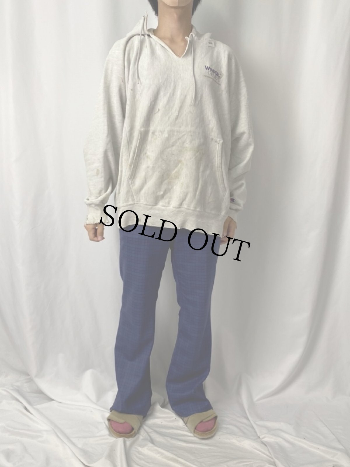 画像3: Champion PREMIUM REVERE WEAVE "WINDOW GENIE" スウェットフーディー L (3)