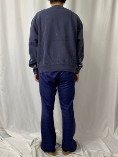 画像4: 2000's GAP 前V ペンキペイント スウェット NAVY M (4)