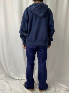 画像4: 80's Champion REVERSE WEAVEトリコタグ USA製 "GEORGETOWN UNIVERSITY" スウェットフーディ NAVY XL (4)