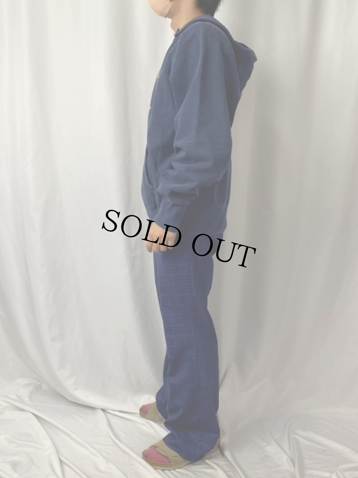 画像3: 80's Champion REVERSE WEAVEトリコタグ USA製 "GEORGETOWN UNIVERSITY" スウェットフーディ NAVY XL (3)