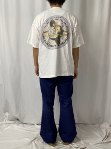 画像4: 90's BANANA REPUBLIC USA製 地球儀イラストTシャツ L (4)