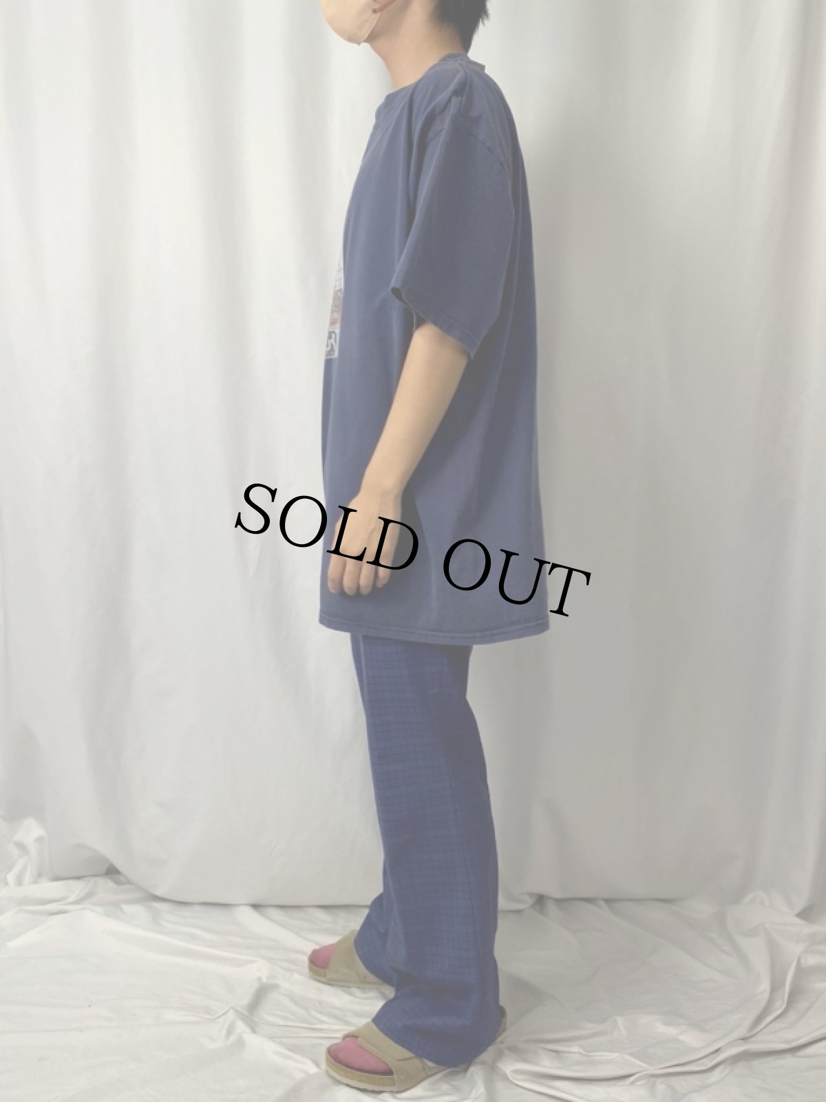 画像3: 90's Serial Killer "Scarface" 映画プリントTシャツ NAVY XXL (3)