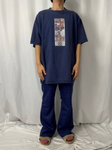 画像2: 90's Serial Killer "Scarface" 映画プリントTシャツ NAVY XXL (2)