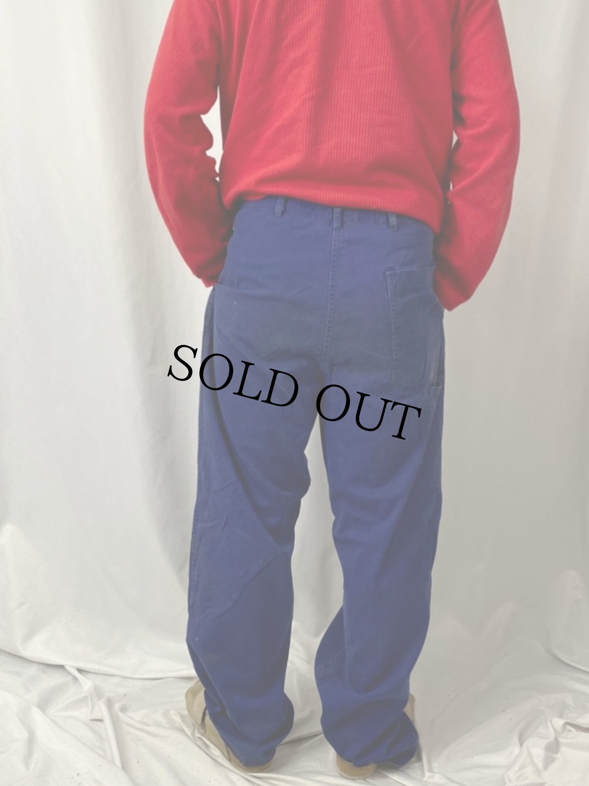 画像4: 70's Friendship 友誼 CHINA製 コットンツイルワークパンツ W36 (4)