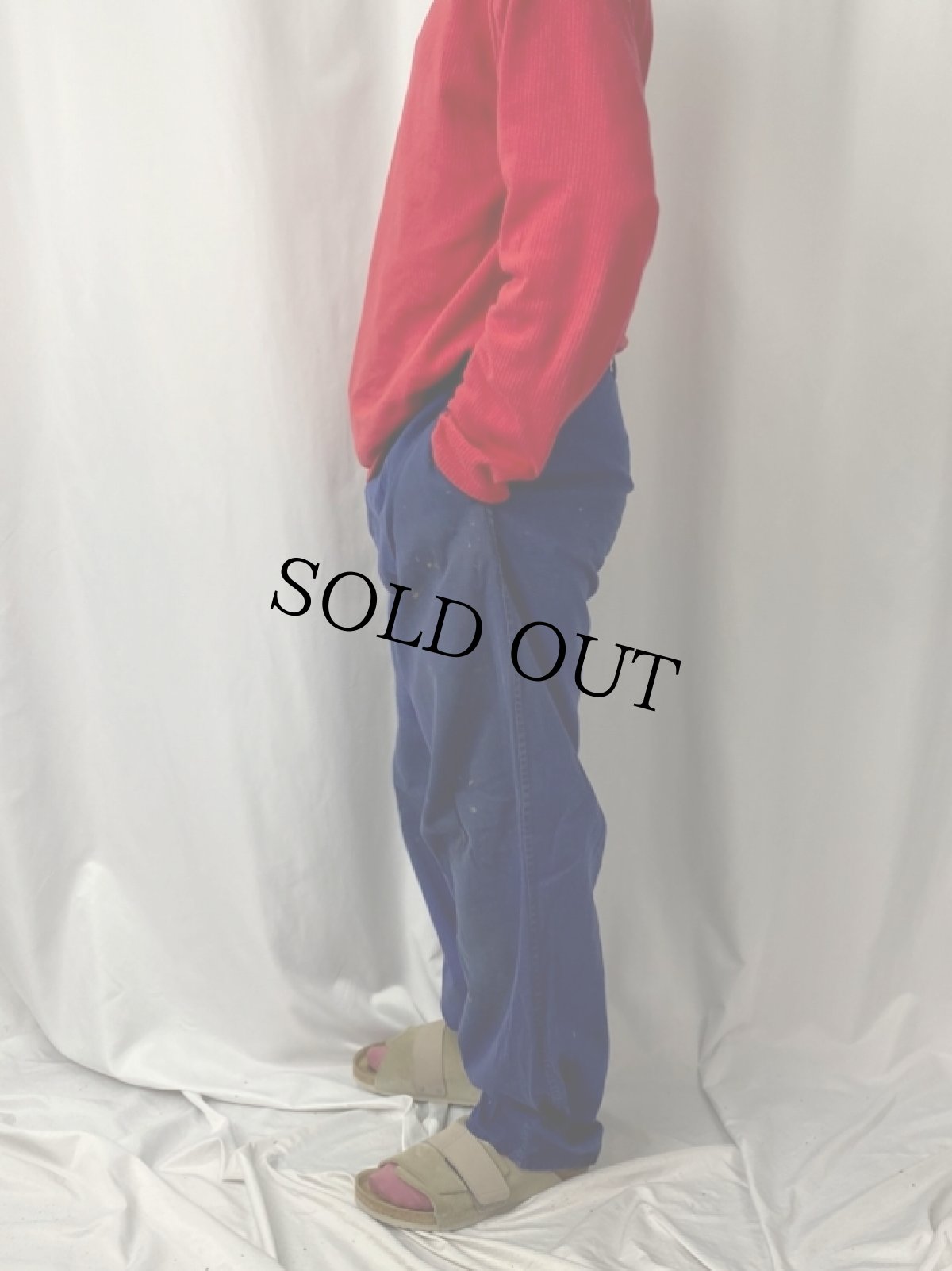 画像3: 70's Friendship 友誼 CHINA製 コットンツイルワークパンツ W36 (3)