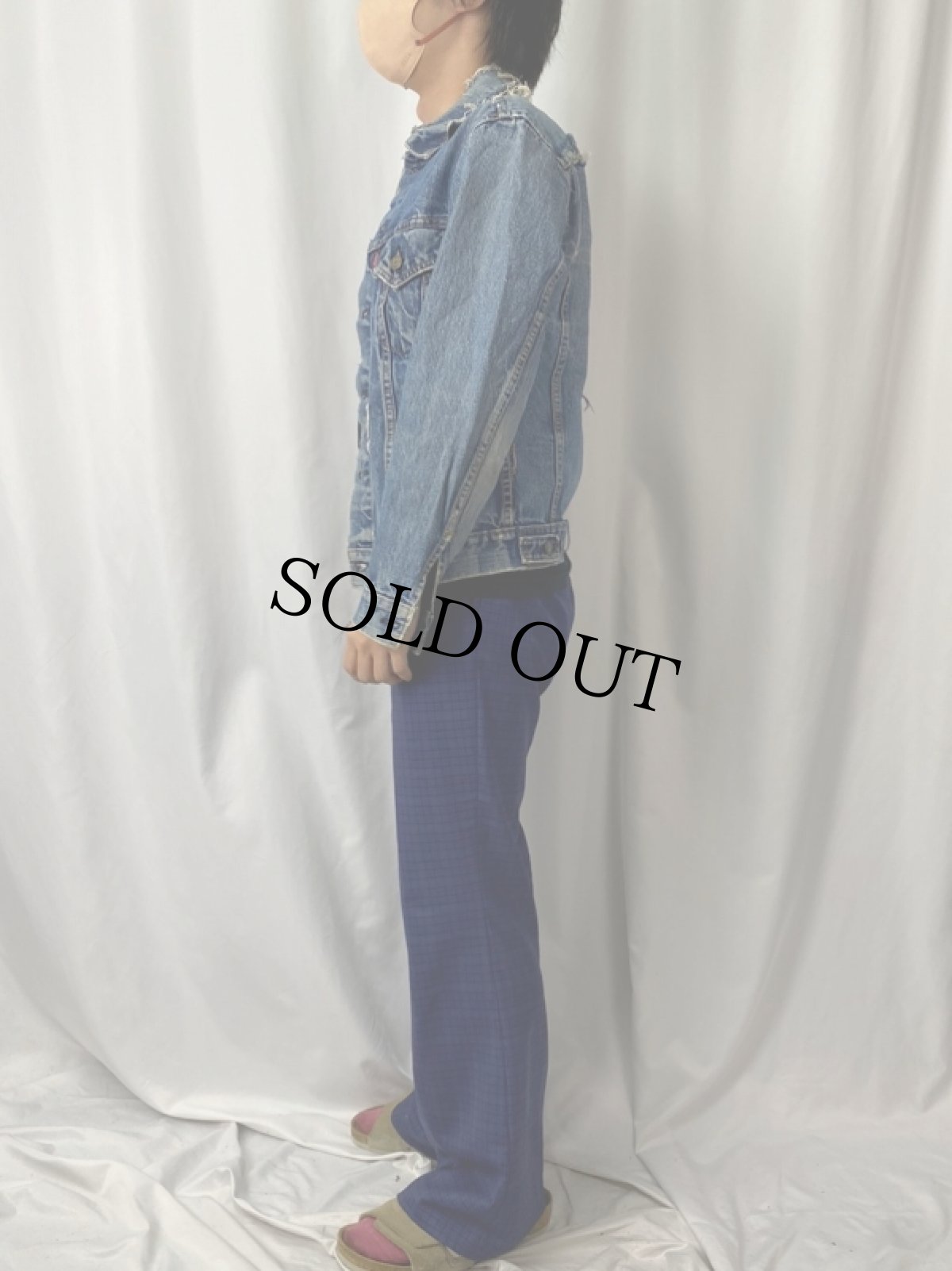 画像3: 60〜70's LEVI'S 70505 BIGE 4th デニムジャケット (3)