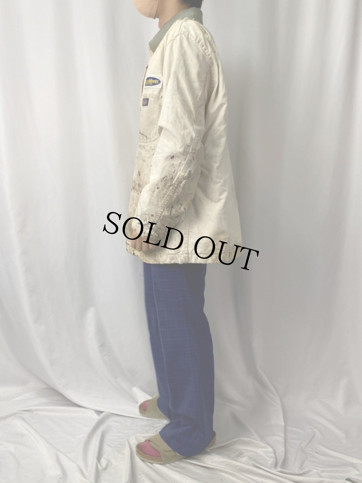画像3: Dickies ペンキペイント コットンカバーオール L (3)