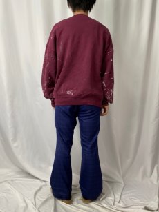 画像4: 90's JERZEES USA製 "MINNESOTA CITY" ペンキペイント スウェット XL (4)