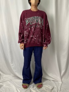 画像2: 90's JERZEES USA製 "MINNESOTA CITY" ペンキペイント スウェット XL (2)