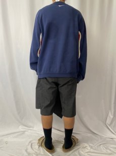 画像4: NIKE 切り替えデザイン ラグランスウェット NAVY XL (4)